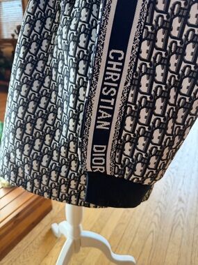 NWT:  Dior Navy and White Oblique Monogram Bomber Jacket